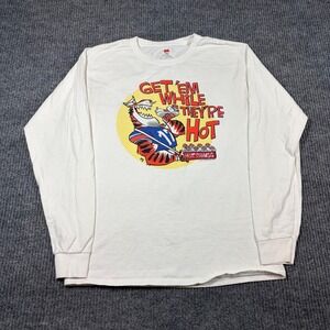 Hanes Shirt Men's M Tiger Rags Auburn Tigers 40-17 Relish the Moment Long Sleeve